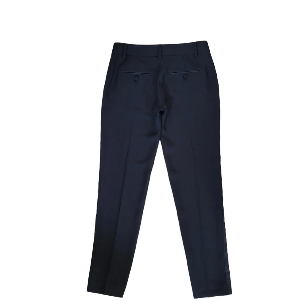 Rudsak Tuxedo Dress Pants Satin Side Stripes Slim Fit Cropped - Picture 3 of 11